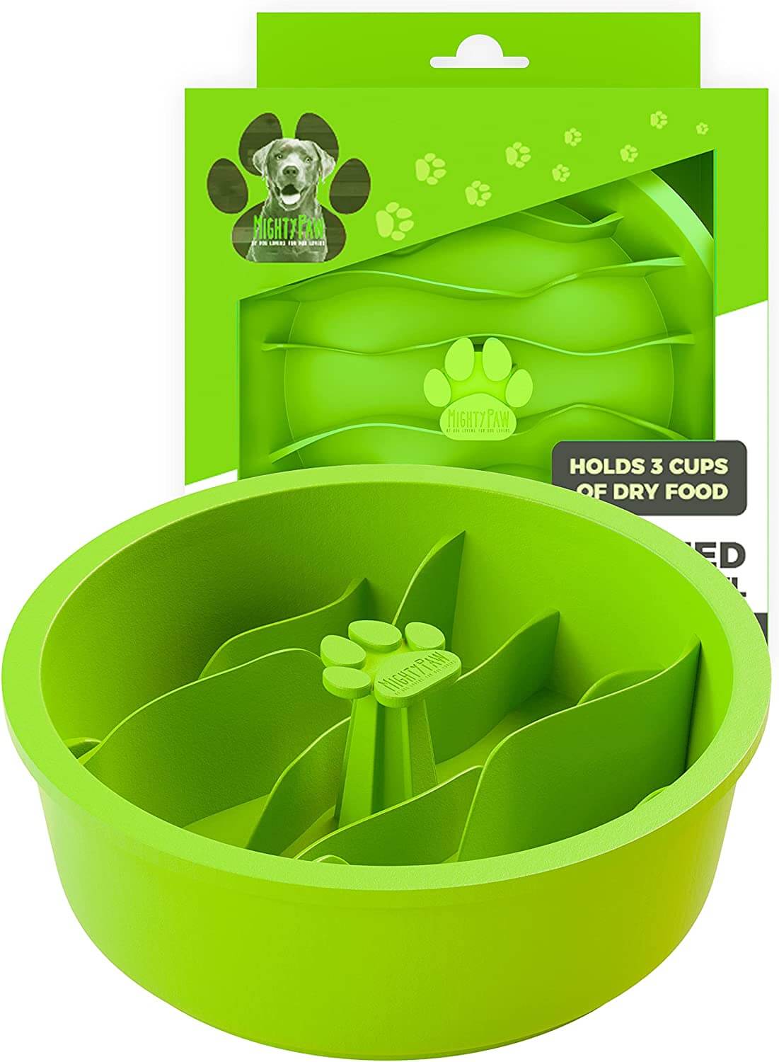 Mighty Paw Slow-Feed Dog Bowl