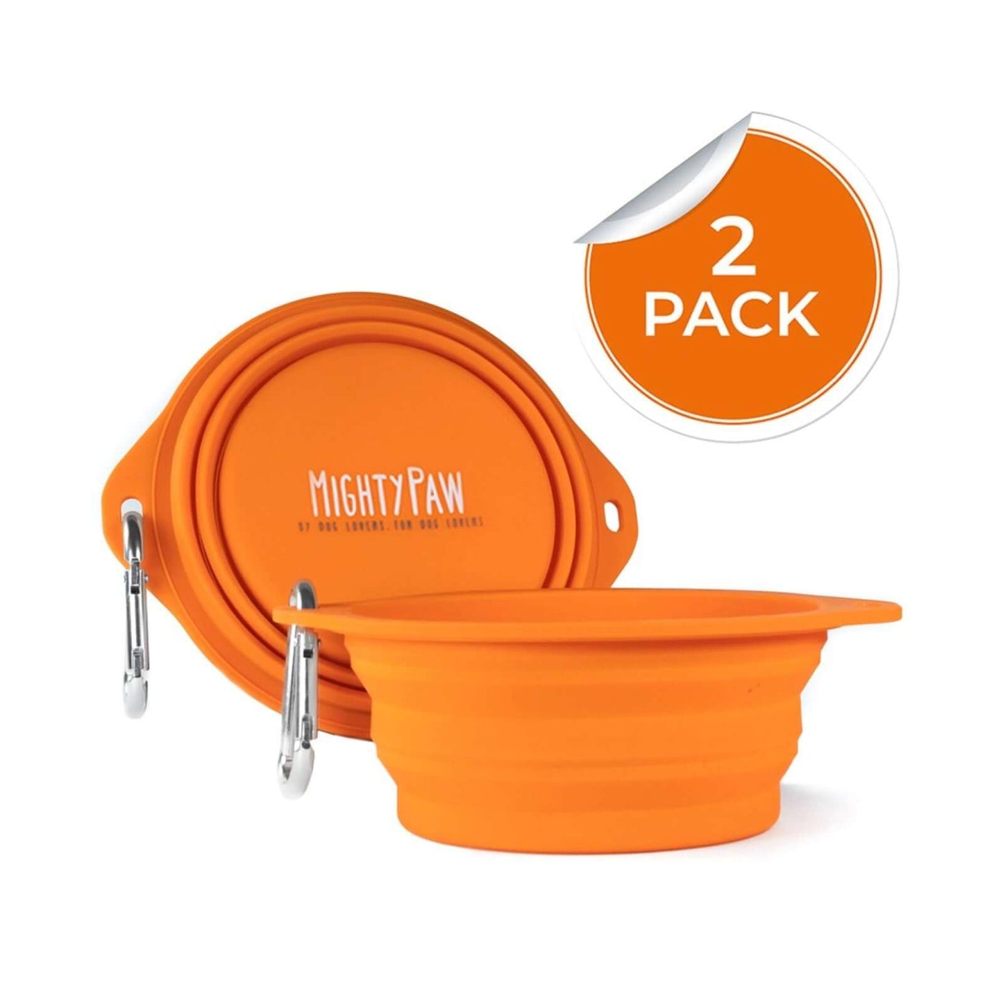 Mighty Paw Collapsible Travel Dog Bowl Set