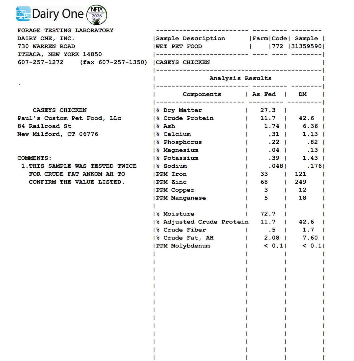 Casey’s Chicken for GI/Digestive Support
