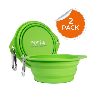 Mighty Paw Collapsible Travel Dog Bowl Set