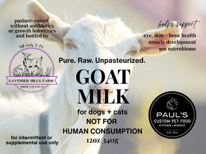Raw Goat Milk for Pets