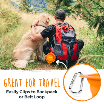 Mighty Paw Collapsible Travel Dog Bowl Set