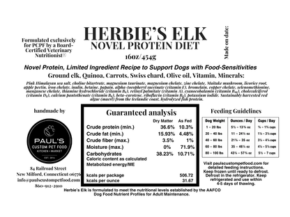 Herbie's Elk for Food-Sensitive Support