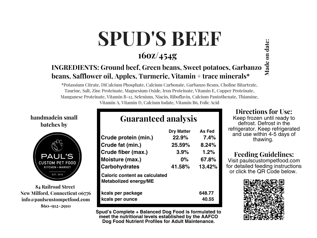 Spud's Beef with Veggies