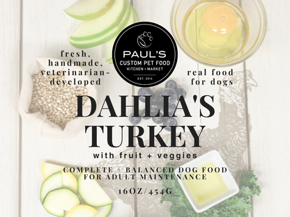 Dahlia’s Turkey with Fruit + Veggies