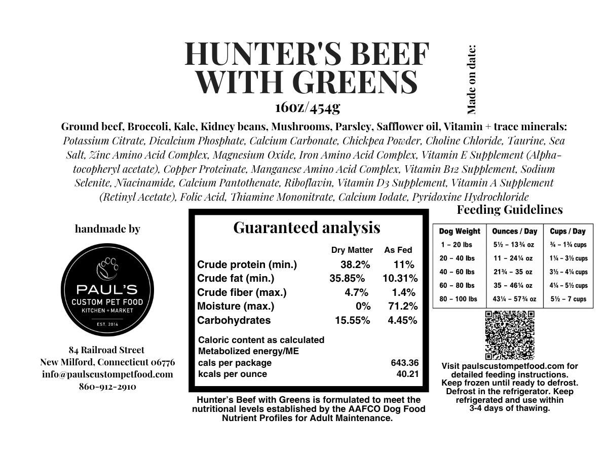 Hunter's Beef with Greens