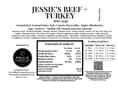 Jessie’s Beef + Turkey with Blueberries