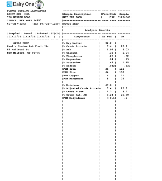 Spud's Beef with Veggies