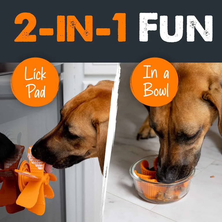 Enrichment Bundle | Dog Lick Pad + Slow Feed Dog Bowl